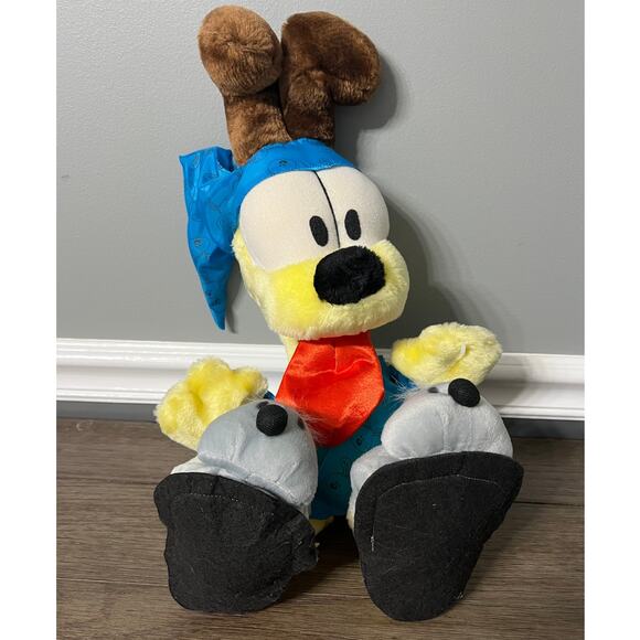 Garfield Odie Dog in Pajamas &‎ Bunny Slippers Plush - Picture 1 of 5